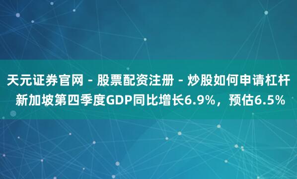 天元证券官网 - 股票配资注册 - 炒股如何申请杠杆 新加坡第四季度GDP同比增长6.9%，预估6.5%